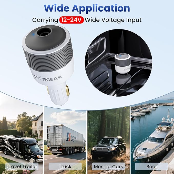Starlink Mini Car Adapter - 12V to 24V DC Step Up Converter - Image 8