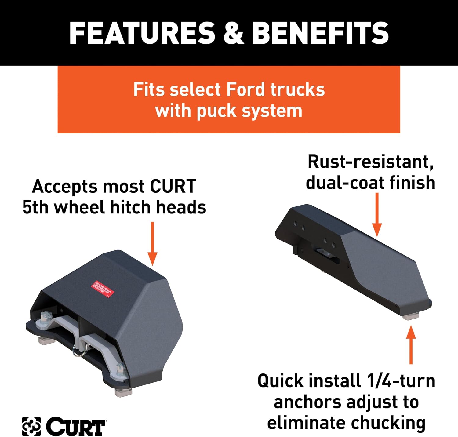 CURT Manufacturing 16017 Heavy Duty OEM Compatible 5th Wheel Leg Kit