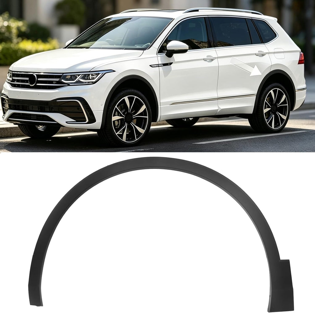 Wheel Flare Molding Trim Fit for Volkswagen VW Tiguan 2018 2019 2020 2021 2022 2023 Wheel Cover 5NN854731A9B9 (Front Left Driver Side)
