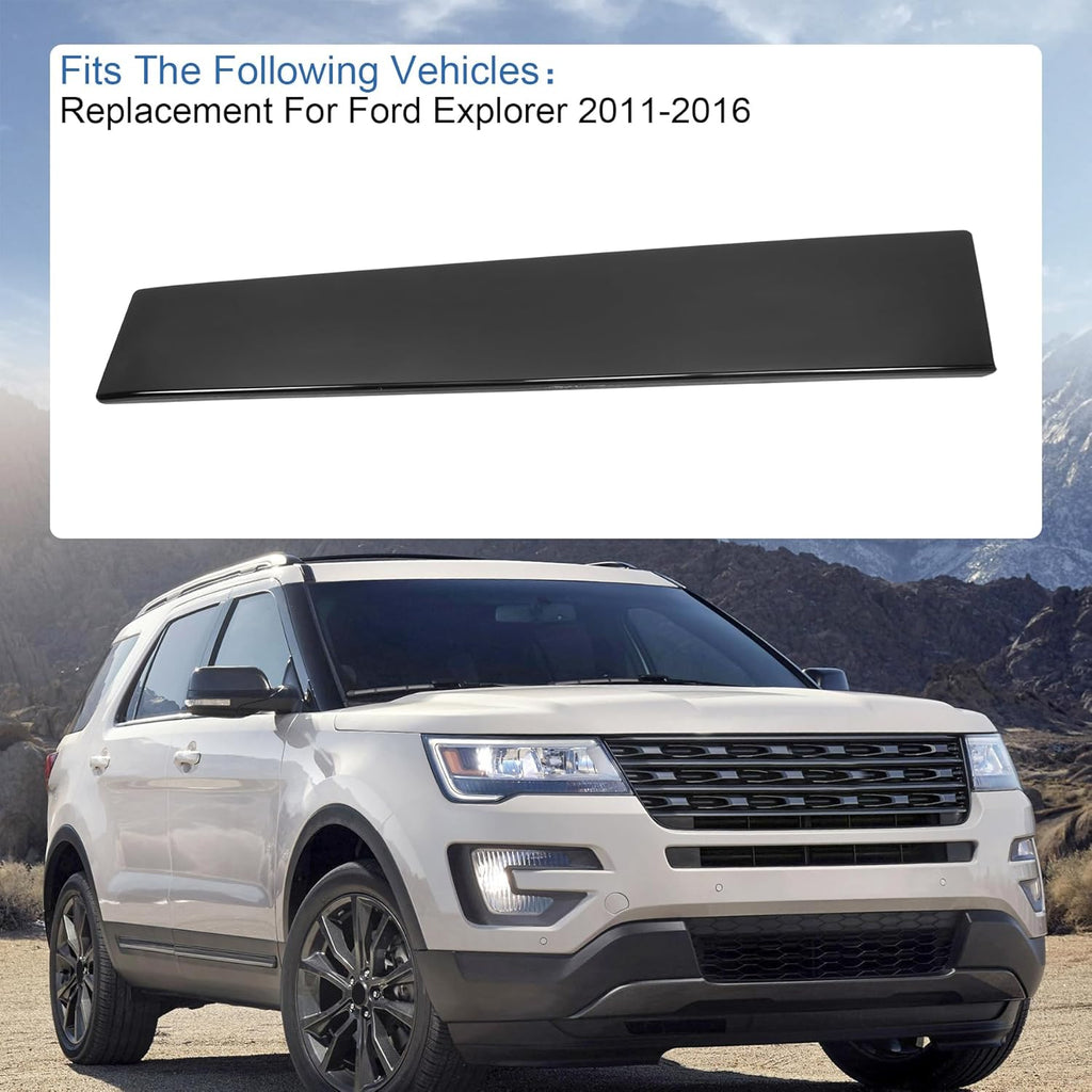 B Pillar Molding Trim 926-449 Front Right Passenger Side Door Applique Replacement for Ford Explorer 2011-2016 BB5Z7820554AB Gloss Black