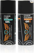 GRAND PITSTOP Chain Cleaner, Degreaser 160ml and Chain Lube, 160ml Motorcycle by GRANDPITSTOP