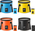 4 Pcs 5 Gallon Collapsible Bucket with Handle Foldable Bucket Water Container for Camping Fishing Car Washing Gardening Outdoor Portable Wash Basin(Blue, Yellow, Orange, Black)