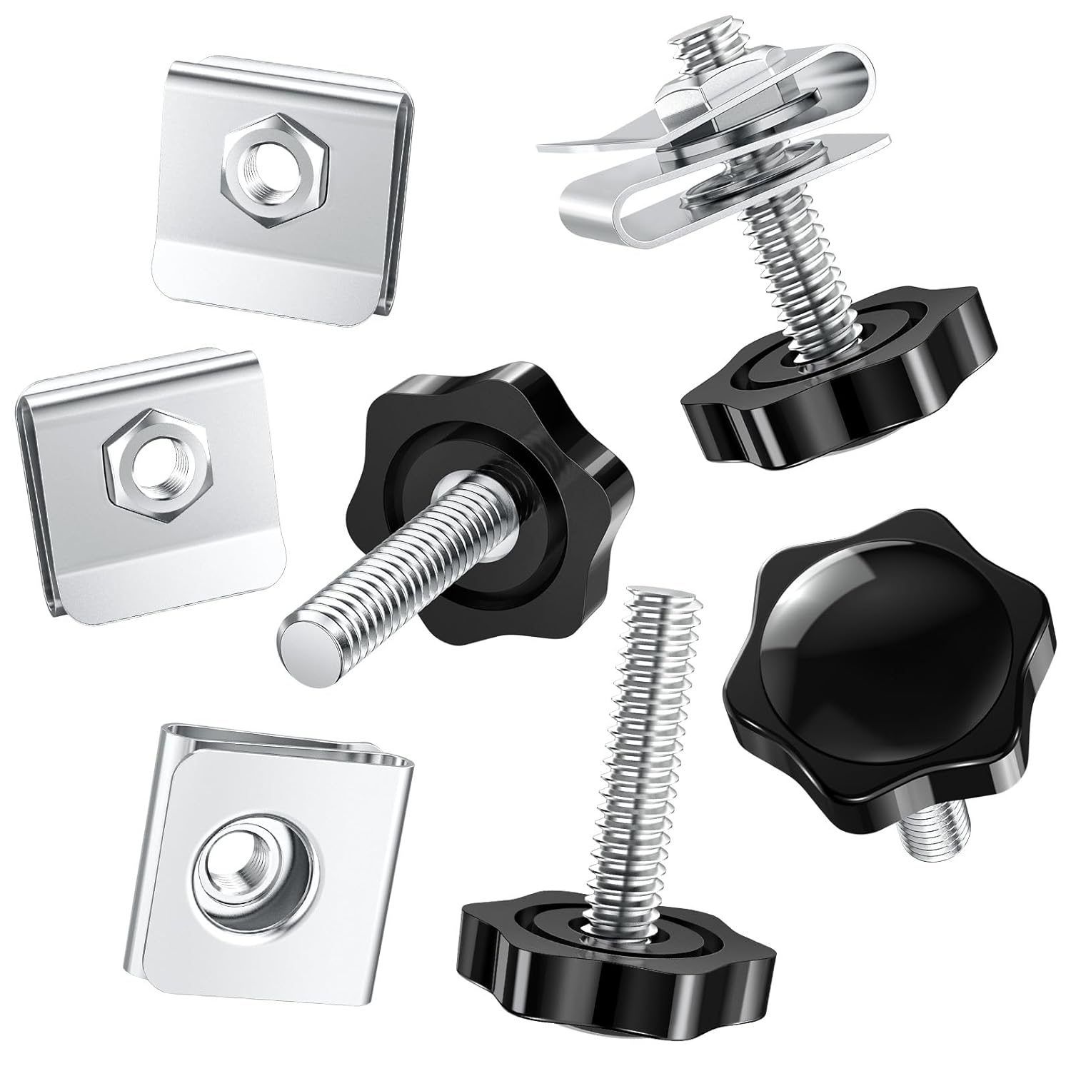 Amazicha Saddlebag Locks Theft Deterrent Saddle Bag Mounting Screw Bolt Black Fit for Harley Davidson Touring Street Glide,Electra Glide, Road Glide, Road King 1988-2024