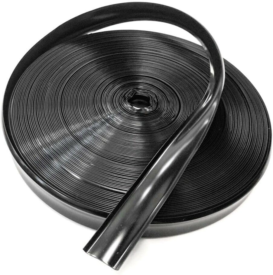 Black Vinyl 5/8" Insert Molding Trim Screw Cover RV Camper Travel Trailer (Black, 25 feet)