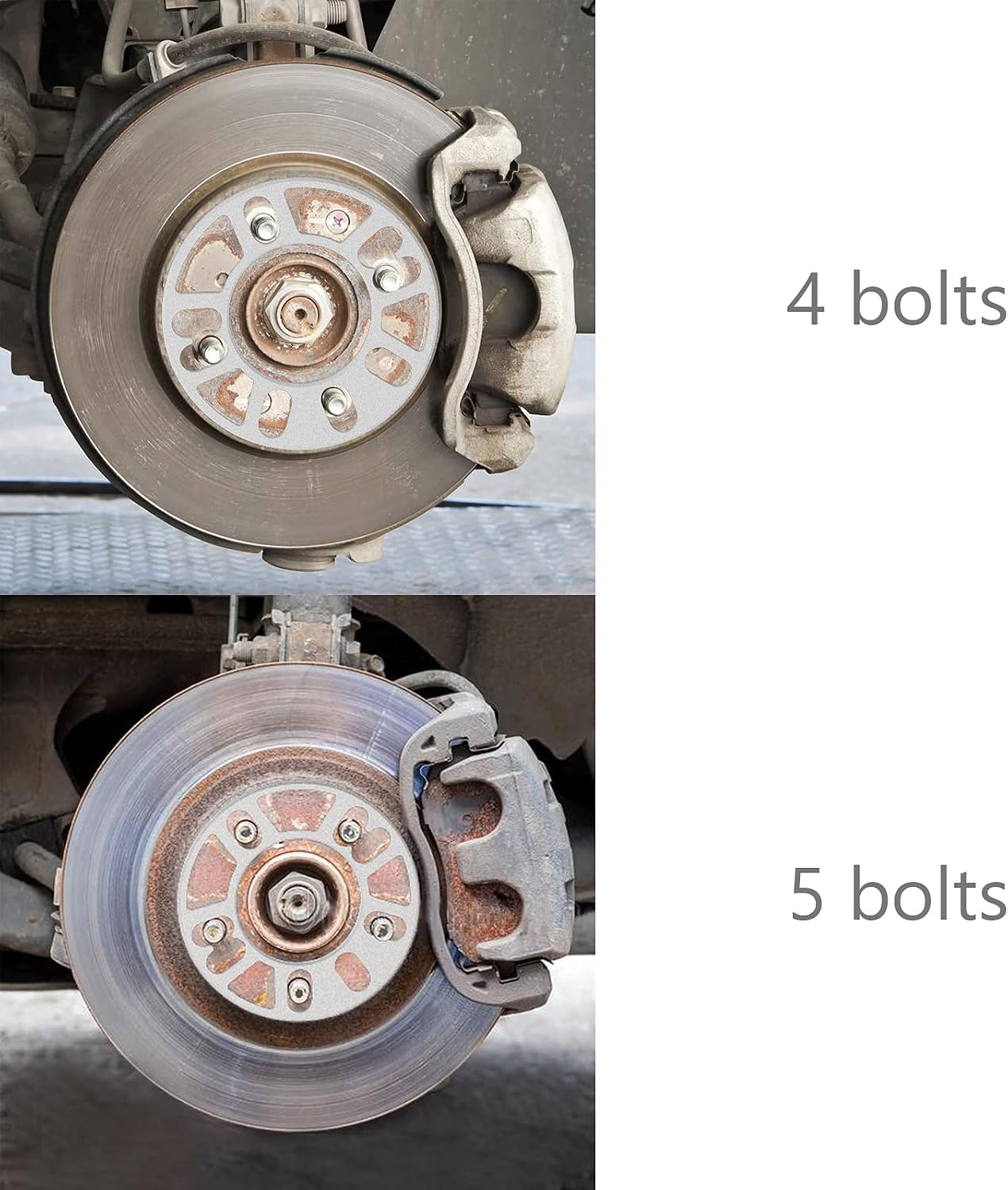 WHEEL CONNECT Universal Wheel Spacer,3mm Thickness(1/8inch),Fit Bolt Pattern 4x98, 4x100, 4x108, 4x114.3, 5x100, 5x105,5x108, 5x110, 5x112, 5x114.3,5x120, Cast Aluminum, Pack of 2.
