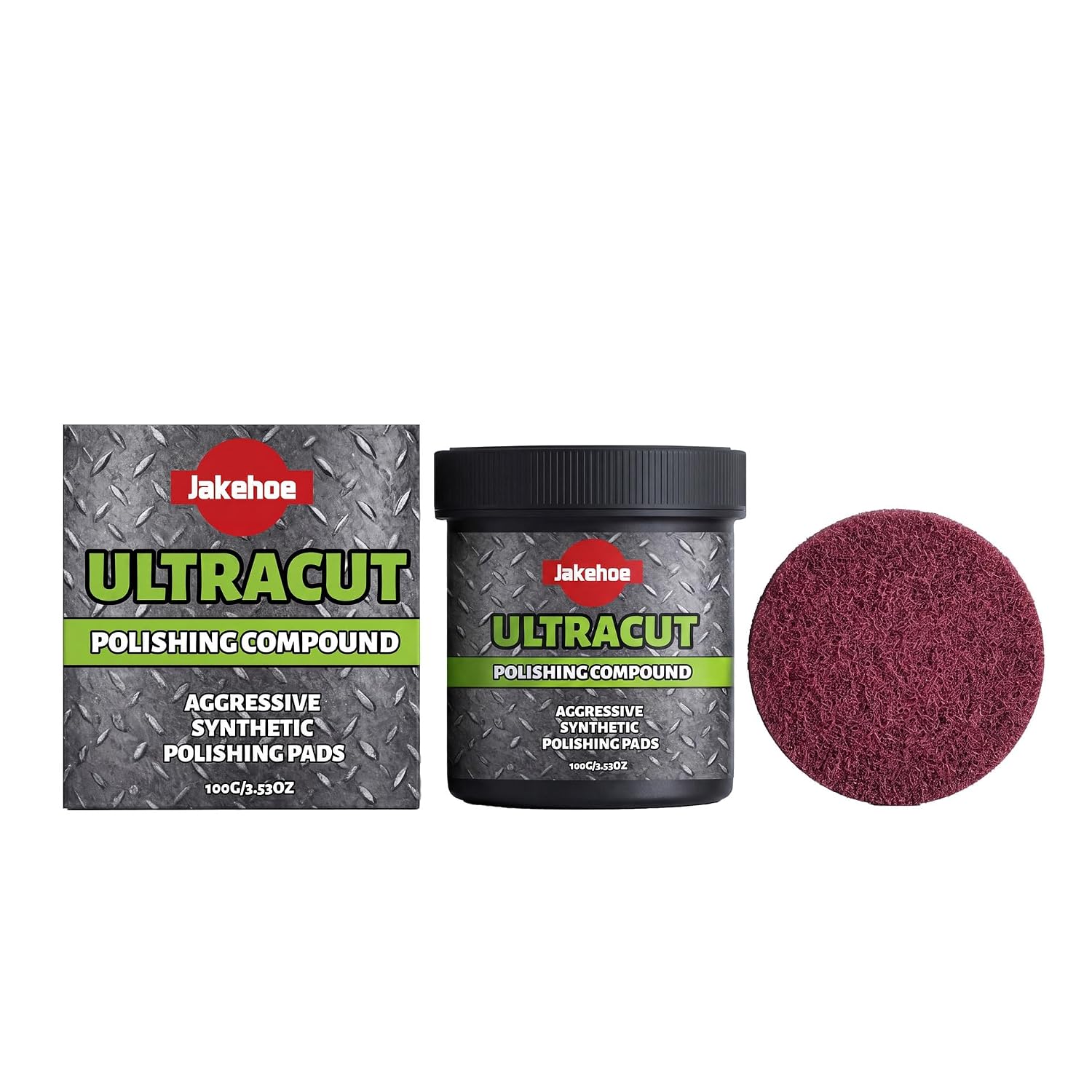 Polishing Compound with Synthetic Polishing Pad, Multi-Surface Scratch & Swirl Remover, Surface Restoration Polish for Metal Stone Hard Surfaces