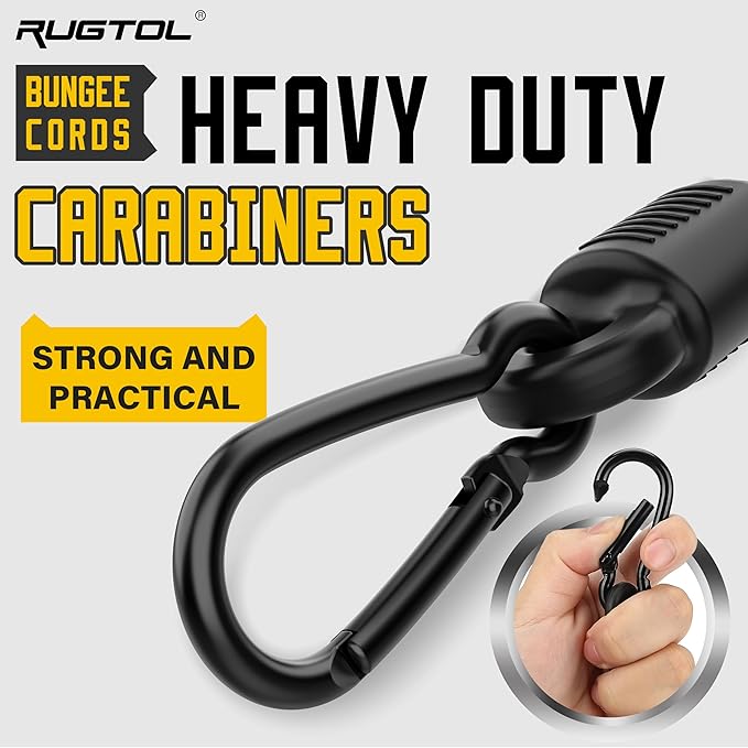 Bungee Cords with Hooks, Upgrade 12pcs Assortment Heavy Duty Outdoor with 48'' - Image 8