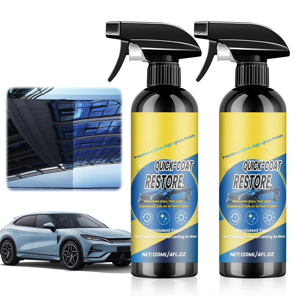 2Pcs Nano Quick Coat Restore Coating Spray,2026 New Advanced Automobile Quick-Acting Coating Agent,Quick Effect Coating Agent for Car Dust Proof and Glazing Effects Long-Lasting Car Showroom Gloss