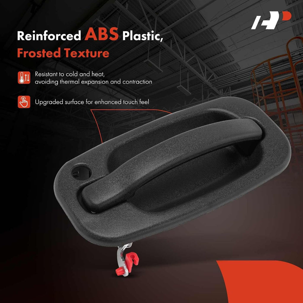 A-Premium - Exterior Door Handle with Keyhole - Front Left Driver Side - Compatible with Cadillac, Chevy & GMC Models - Silverado, Sierra, Tahoe, Suburban, Avalanche, Yukon - 99-07 - Replace# 15034985