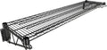 14" x 60" Black Epoxy Wire Wall Mount Shelf
