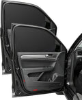 Car Window Shades,Car Accessories Magnetic Side Window Covers,Sun Blocker and UV Protector for Baby, Kids,Automotive Double Layer Curtain,Suitable for Most Car (Black, Front Window)