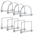 8PC Trailer Hitch Pin, Standard 1/4 Inch Hitch Pins, Strong Trailer Coupler Pin Safety Lock, Easy Hook Up Locking Retainer, Perfect for Tractor, RV, Farm Yard Equipment