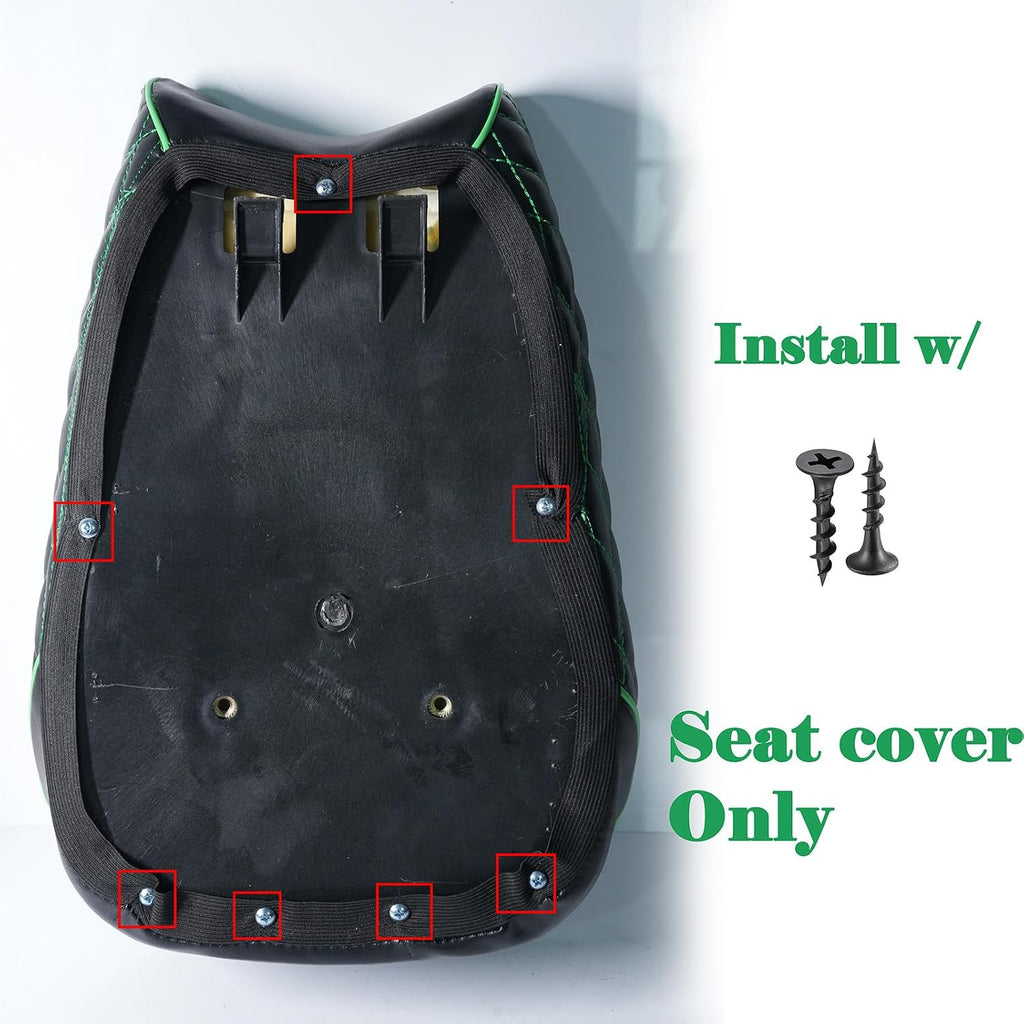 JMCHstore Green Diamond Stitch Retro Seat Cover for Coleman ct200uex Mini Bike 196cc, Hisun ct200u-ex 200cc Trail Bike Cushion Replacement Parts