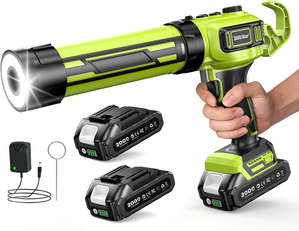 taskstar electric caulking gun with 2 x 2.0ah, main product view