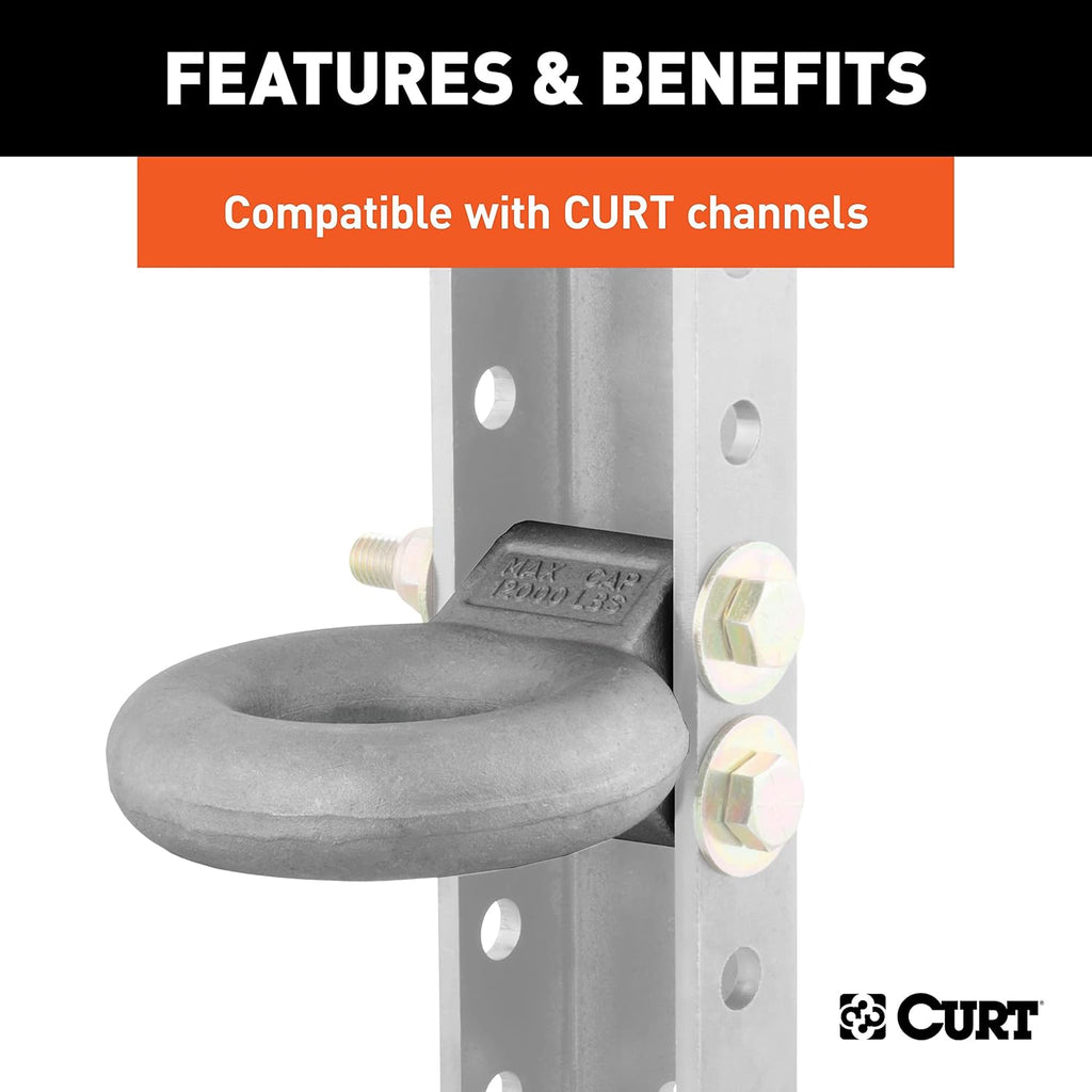Curt Manufacturing 48600 12000 Gtw - 3 in Adjustable Eye Adjustable Base