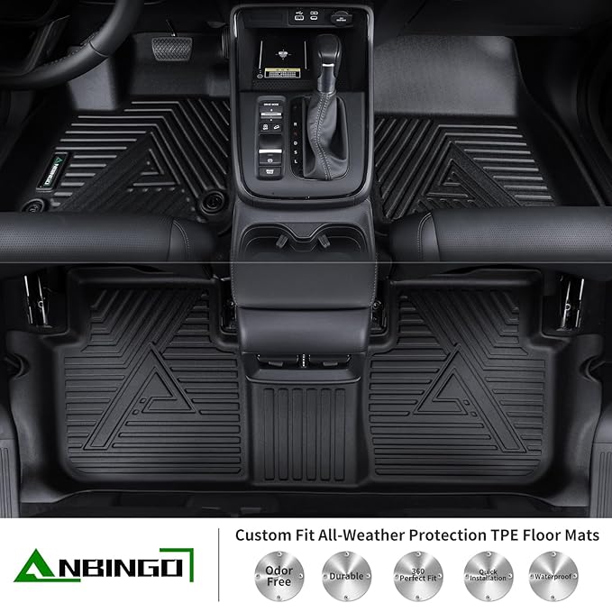 ANBINGO® 2025 Honda Ridgeline Floor Mats, Fit - Image 2