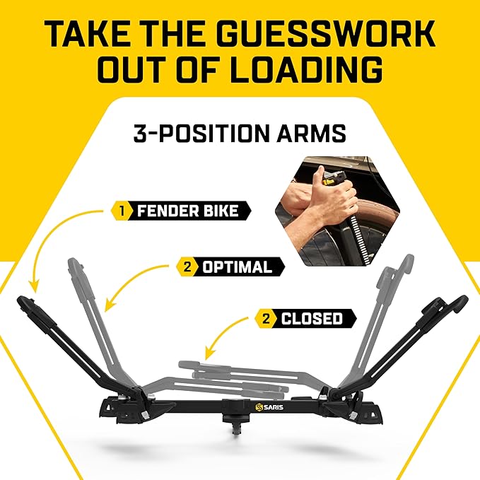 Saris SuperClamp G3 2-Bike Hitch Rack – Lightweight Platform Bike Carrier - Image 6