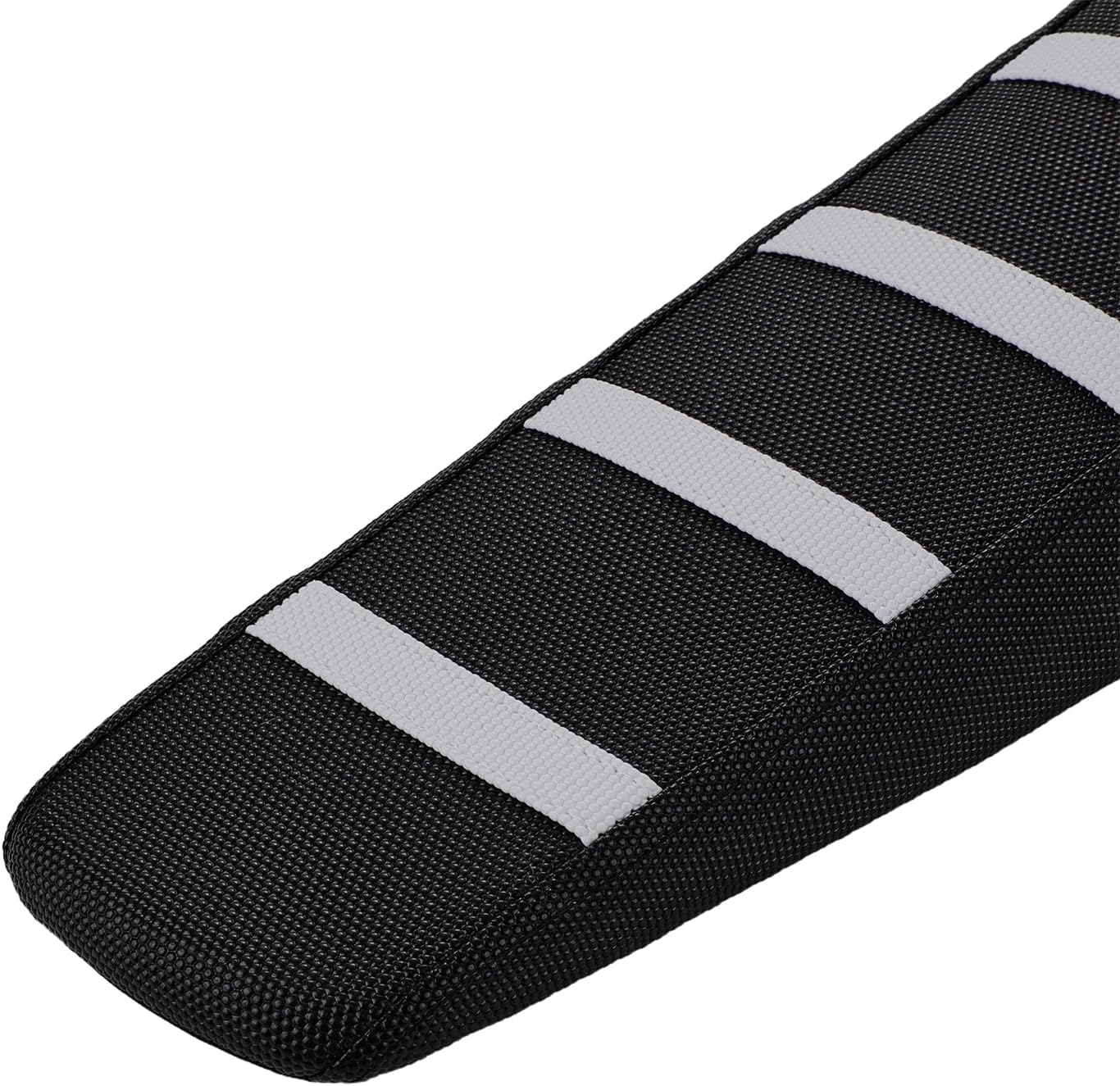 CHANGCHENG Electric Dirt Bike Seat Cover for Yozma IN10,Waterproof Anti-Slip PVC Seat Cushion Cover for Electric Bike Yozma in 10-White Stripe
