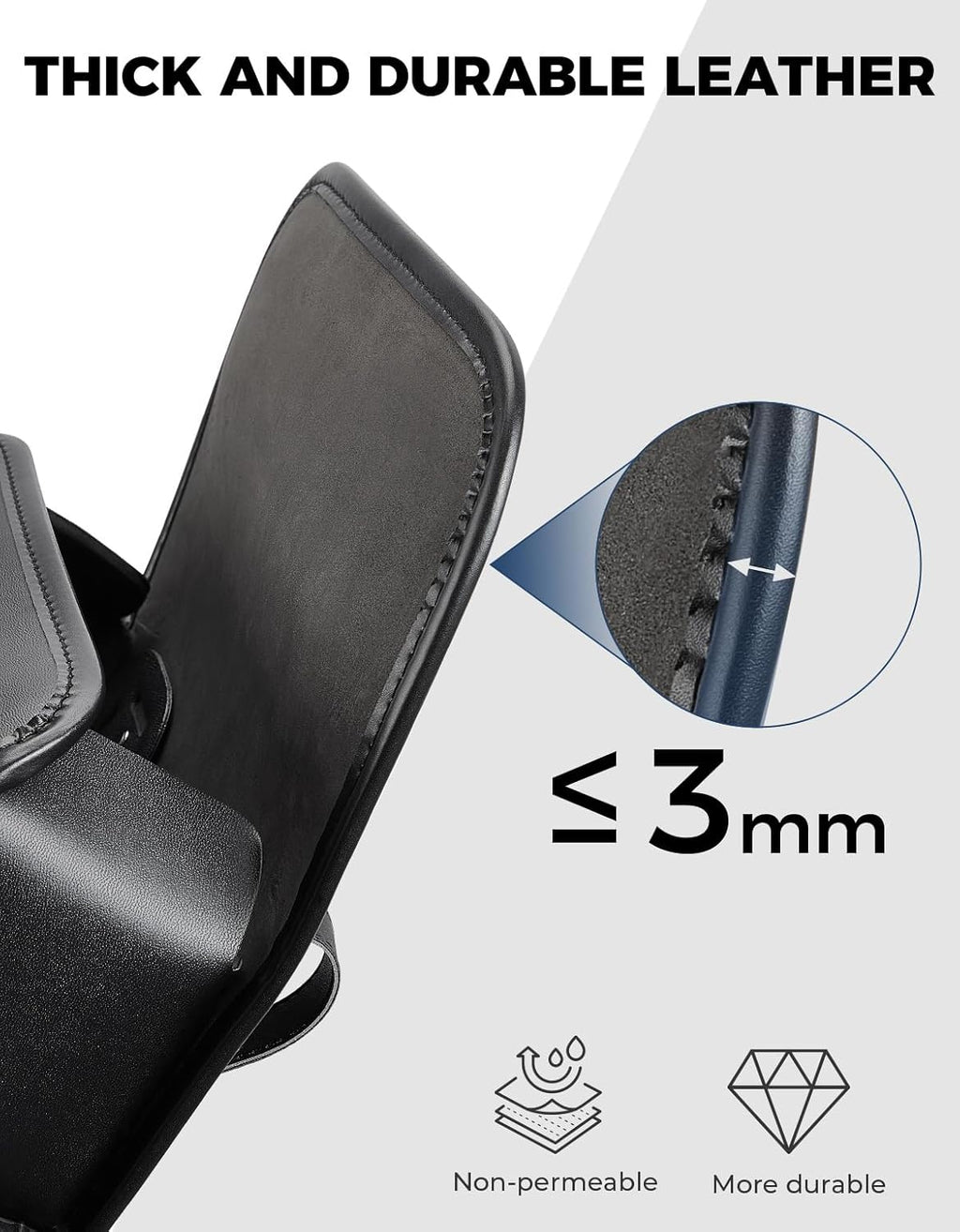 KEMIMOTO Motorcycle Fork Tool Bag Universal PU Leather Roll Bag for Front Fork Handlebar Sissy Bar Storage Pouch Dyna Softail Sportster Scooter