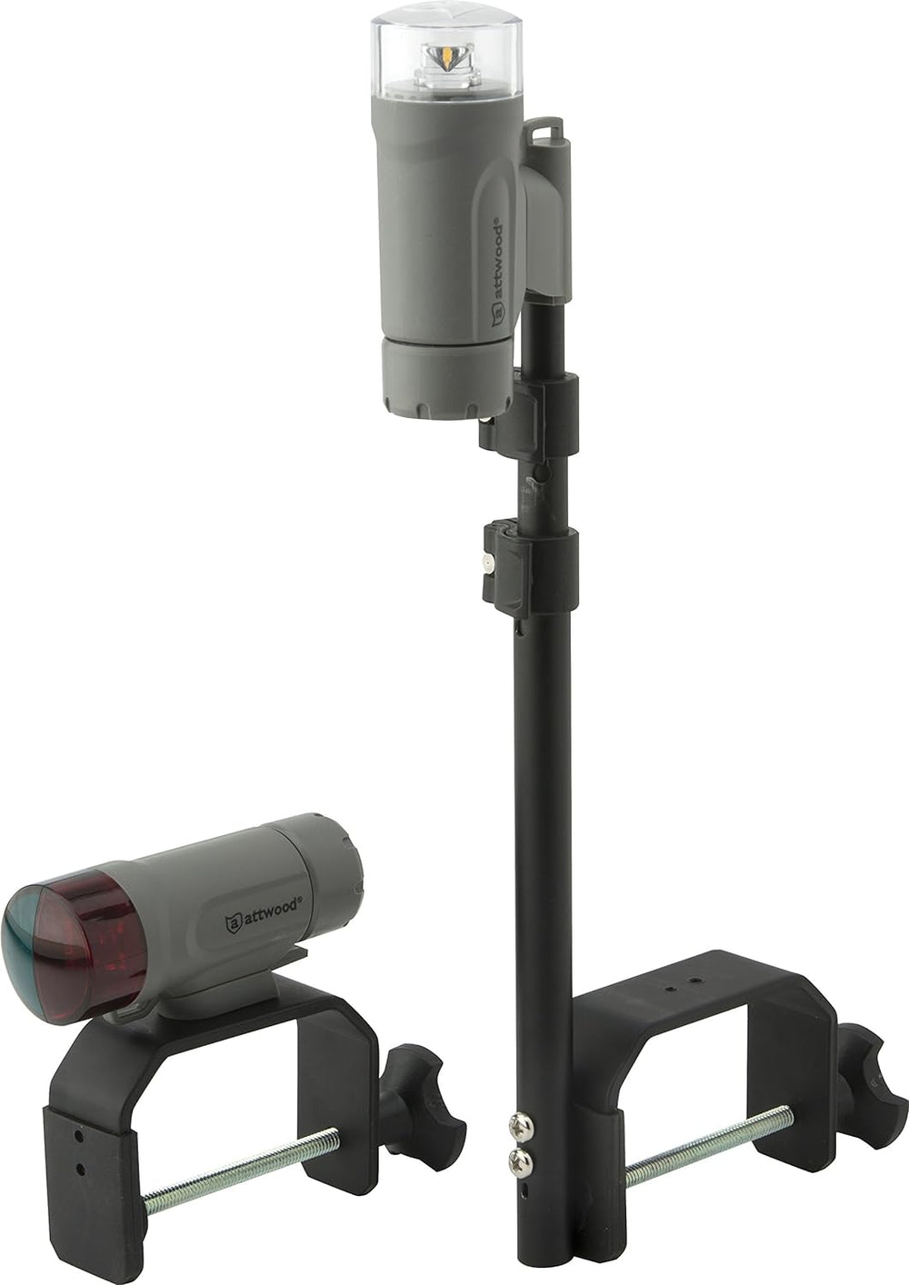 attwood 14190-7 Water-Resistant Portable Clamp-On LED Light Kit with Marine G...