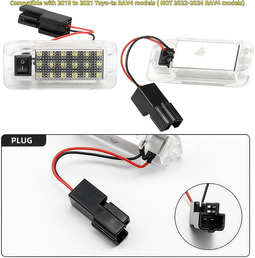 LED Trunk Cargo Light with Switch, Super Ice Bule Luggage Compartment Light Lamp Compatible with Toyota Highlander,Sienna,Venza,RAV4,Prius,Lexus RX350, CT200h, NX300h, GS350, Scion tC xB