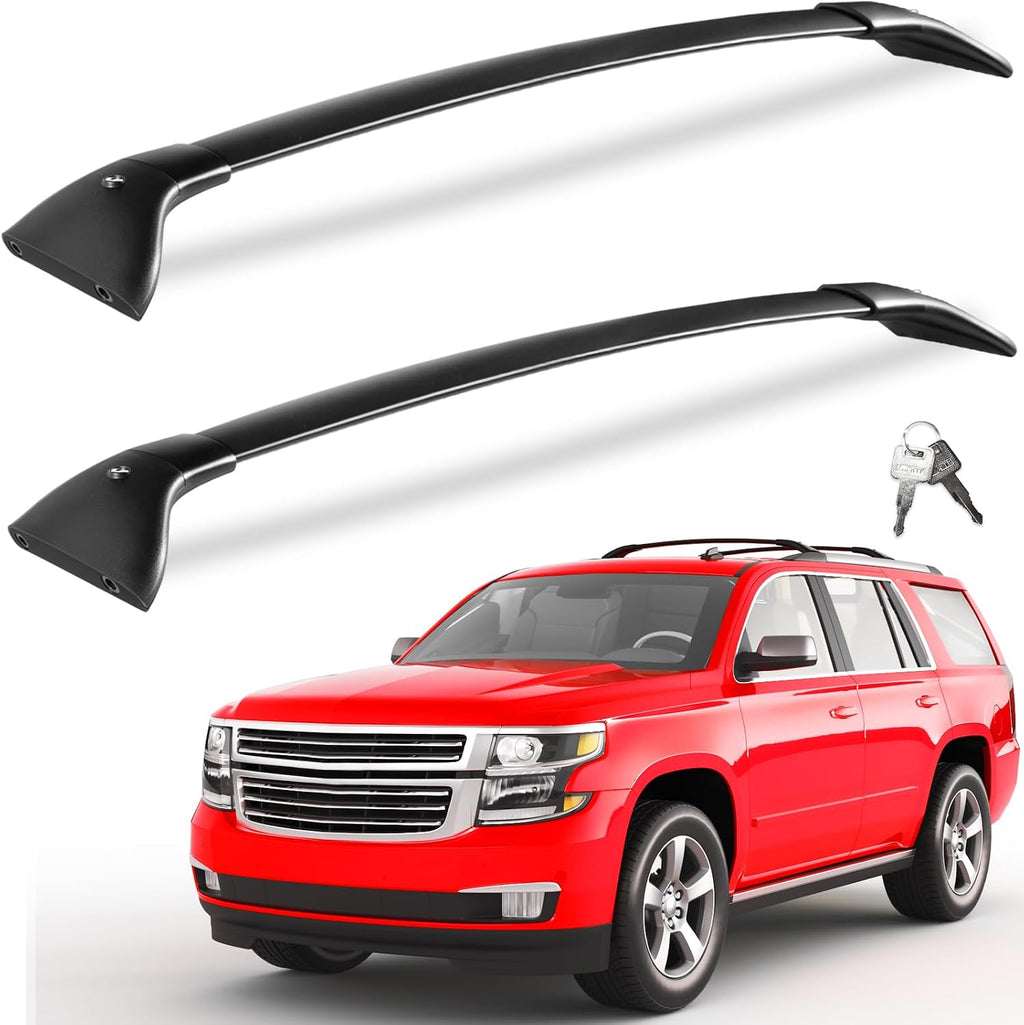 KINGGERI Lockable 220lbs Roof Rack Cross Bars Compatible