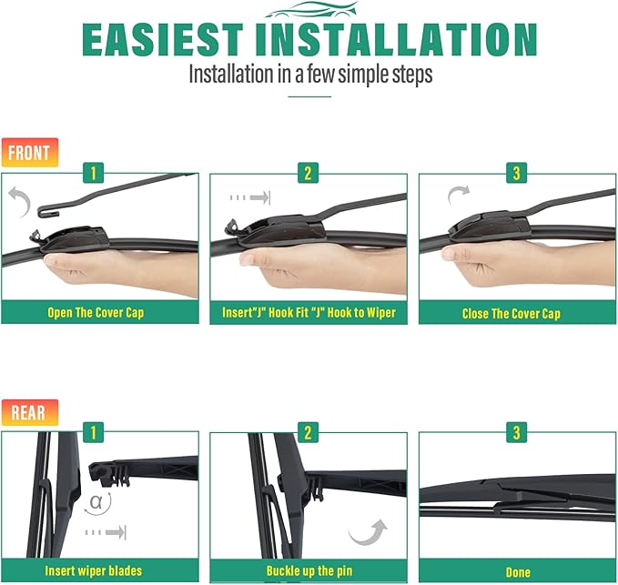 28" 20" 16" Windshield Wiper Blades Replacement - Image 7