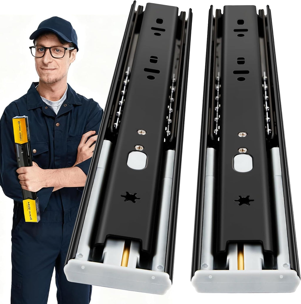 yenuo 5 pairs soft close drawer slides full, main product view