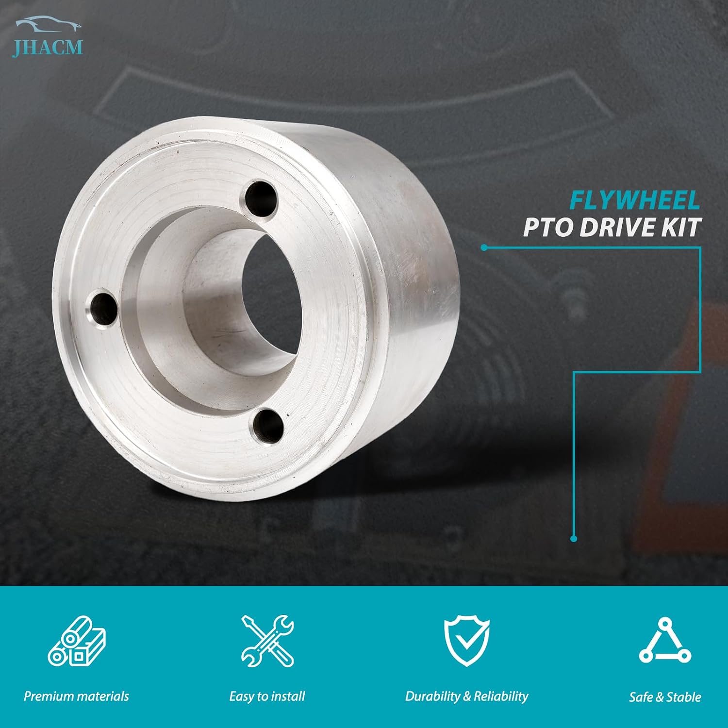 Flywheel PTO Drive Kit V-Twin Engine Adapter Coupler Universal Flywheel for Predator 670 Flywheel