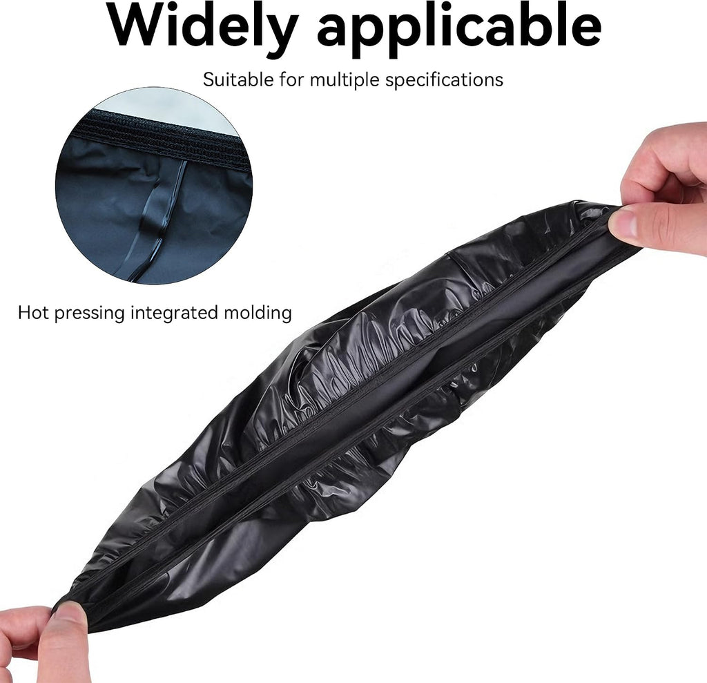 Black Waterproof Bicycle Seat Cover Dustproof Rainproof Saddle Protector for Cycling