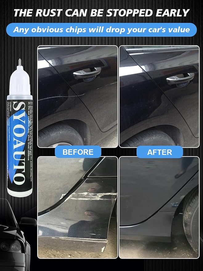 SYOAUTO Black Touch Up Paint for Cars, Auto Touch Up Paint Black Scratch Repair - Image 6