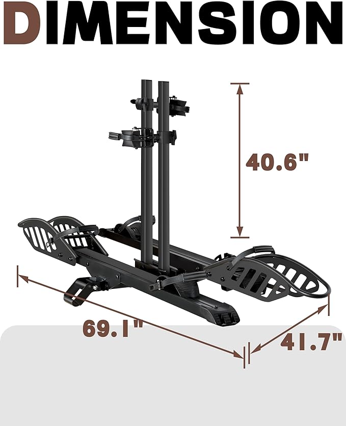 E-Bike Rack Hitch Mount Platform Style - Image 9