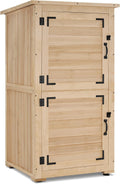 mcombo outdoor storage cabinet, 30" deep wood garden, main product view