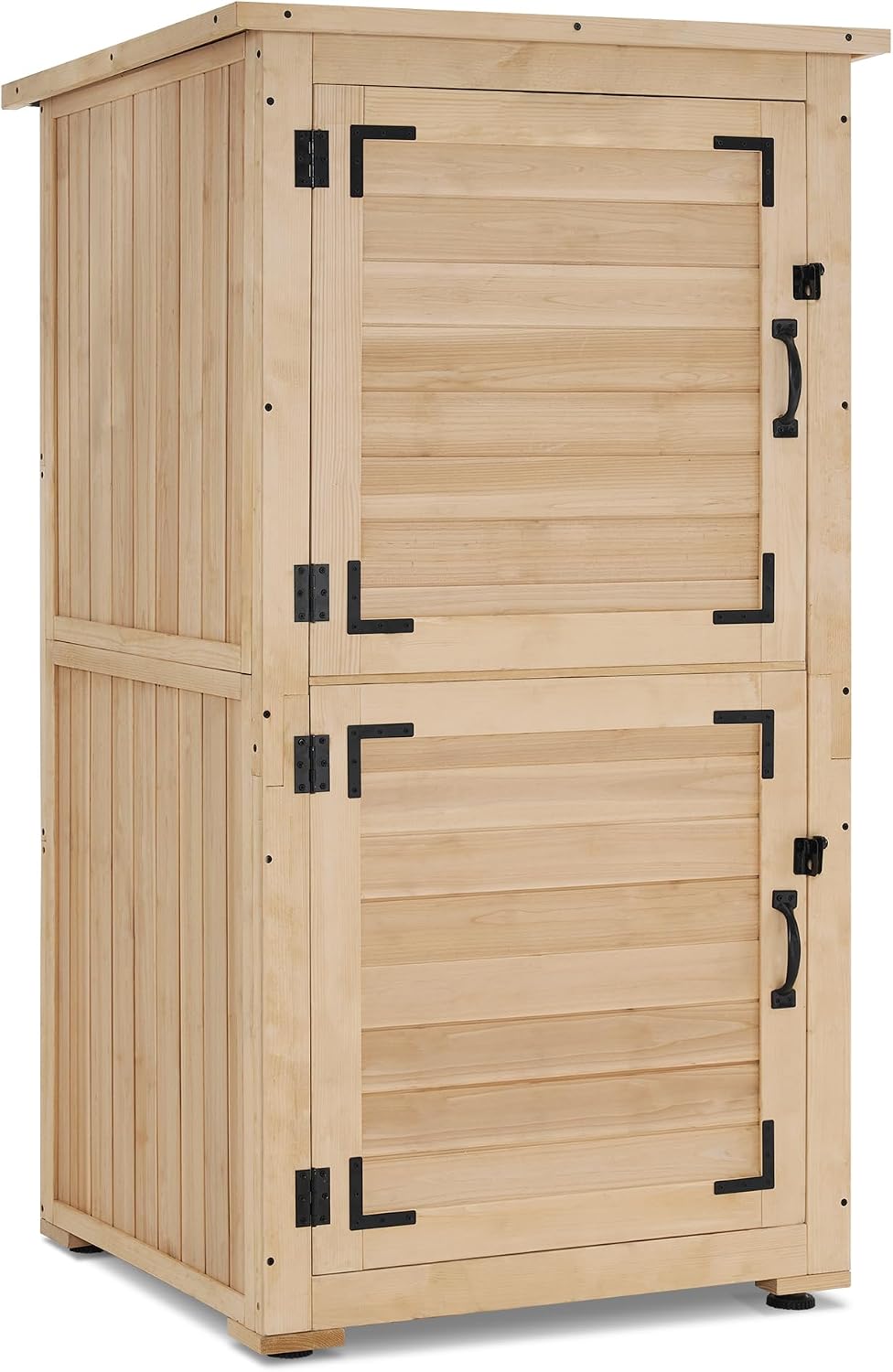 mcombo outdoor storage cabinet, 30" deep wood garden, main product view