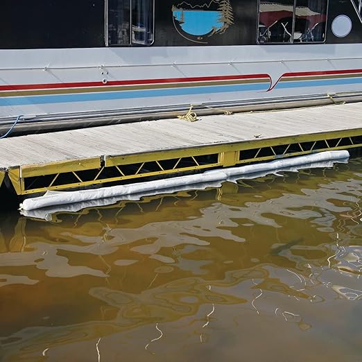 PIG Oil Boom - Oil-Only Absorbent Boom - 2 Pack - 5" x 20' Boom - Absorbs up to - Image 4