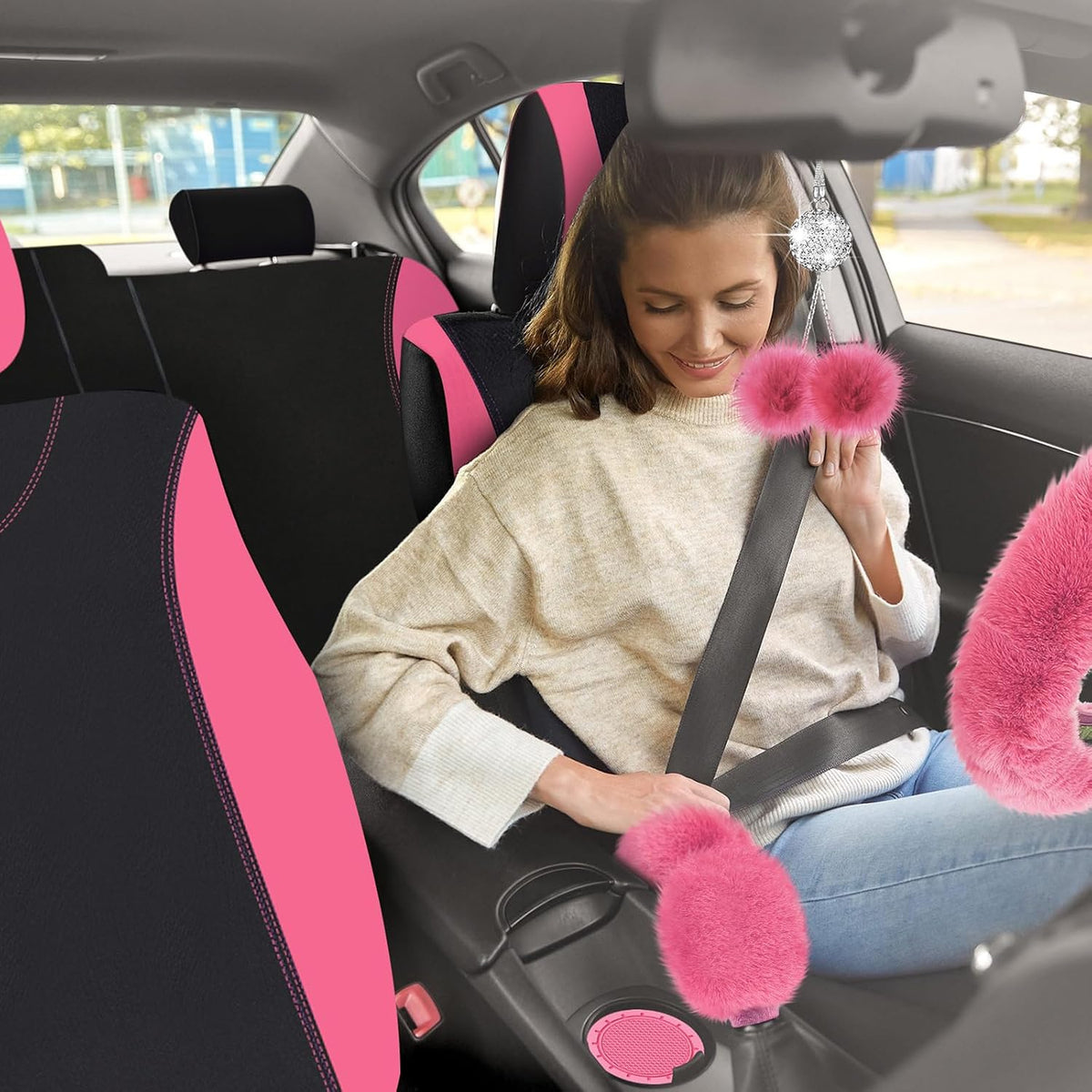 woanger 47 car seat cover full set car on a desk or shelf