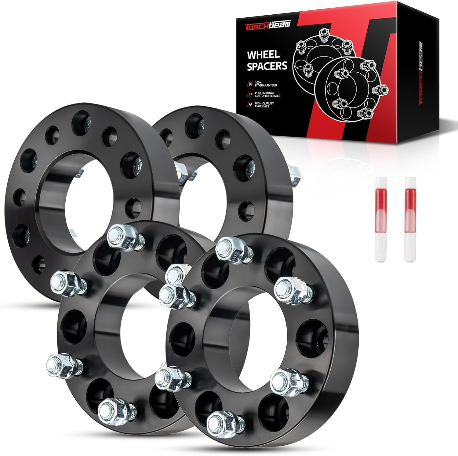 Torchbeam 6x135mm to 6x139.7mm Wheel Adapters 1.5 inch with M14x2 Thread Pitch,87.1mm Hub Bore,4pcs Adapters for 2004-2014 F-150 2003-2014 Expedition, Navigator, Mark LT, Changes Bolt Pattern