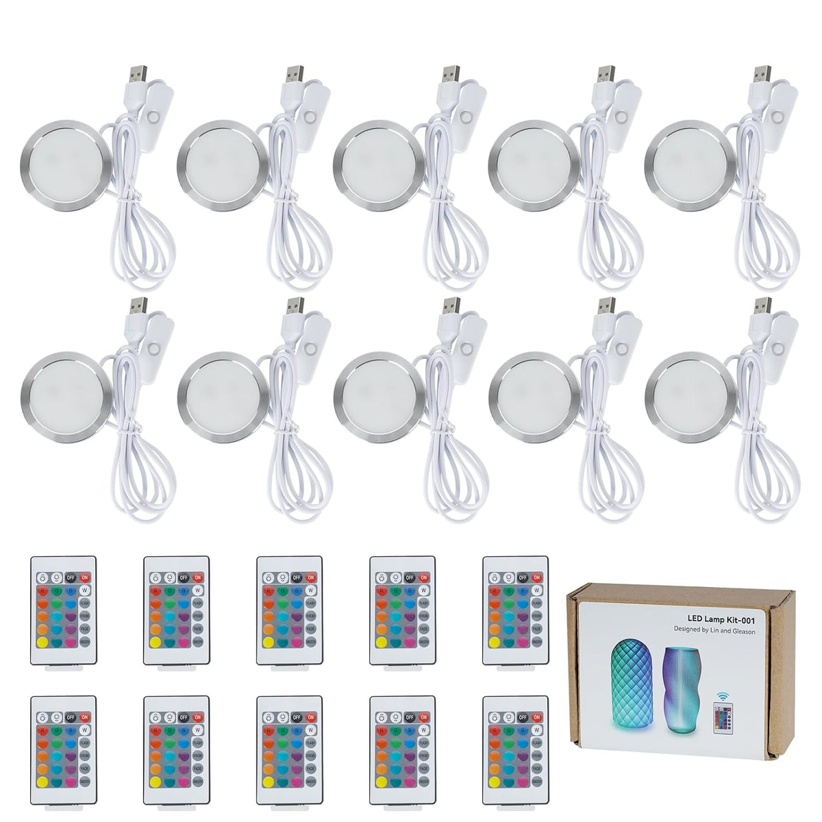 remote control rgb led lamp kit 001 for, main product view