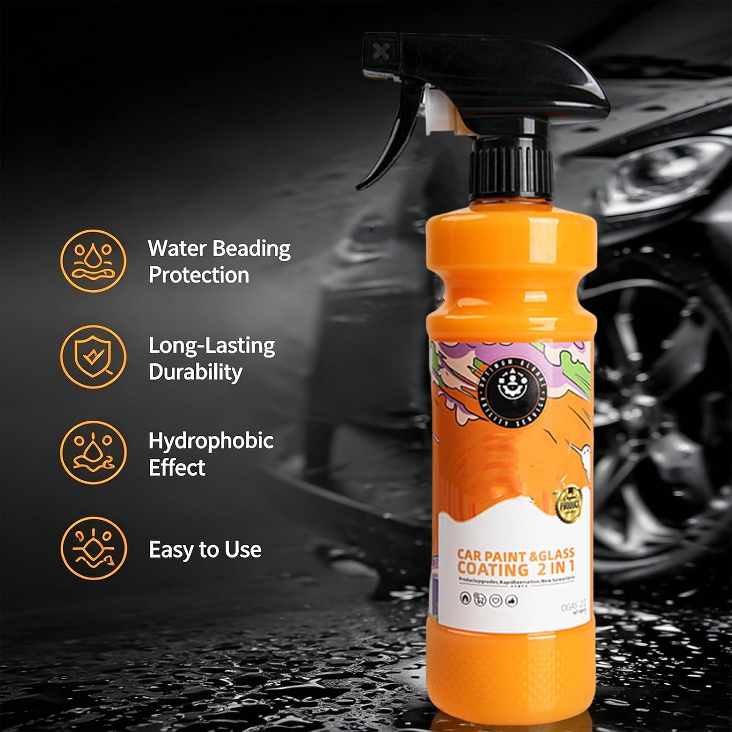 Nano Coating Spray for Cars & Glass,Quick Car Wax Car Paint Waxing CarPaint Polishing (1pcs)