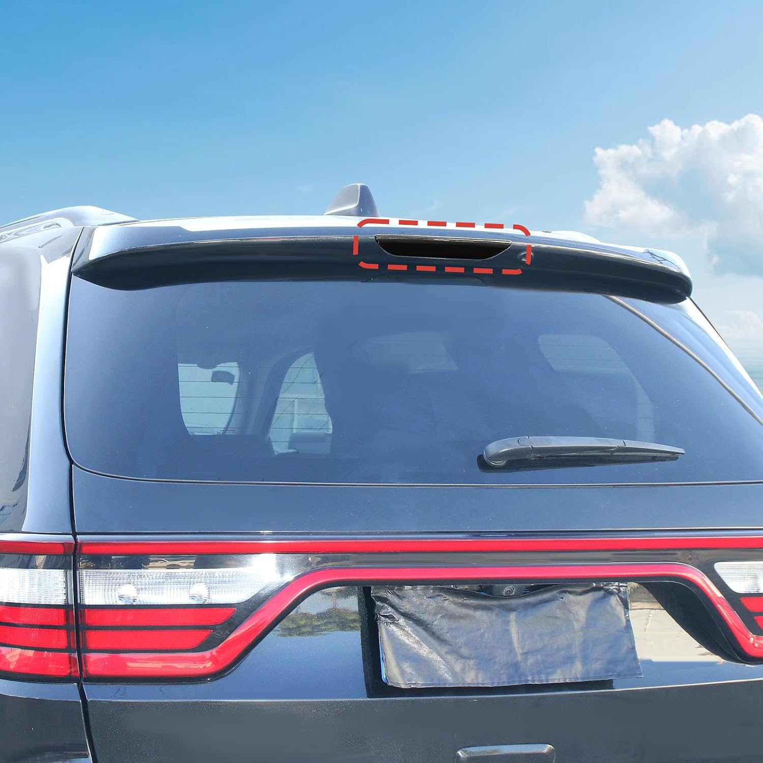High Mount 3rd Brake Light Trim Third Brake Light Cover Fit for Jeep Grand Cherokee 2011-2022,for Jeep Compass 2011-2016,for Dodge Durango2014-2020 Exterior Accessories