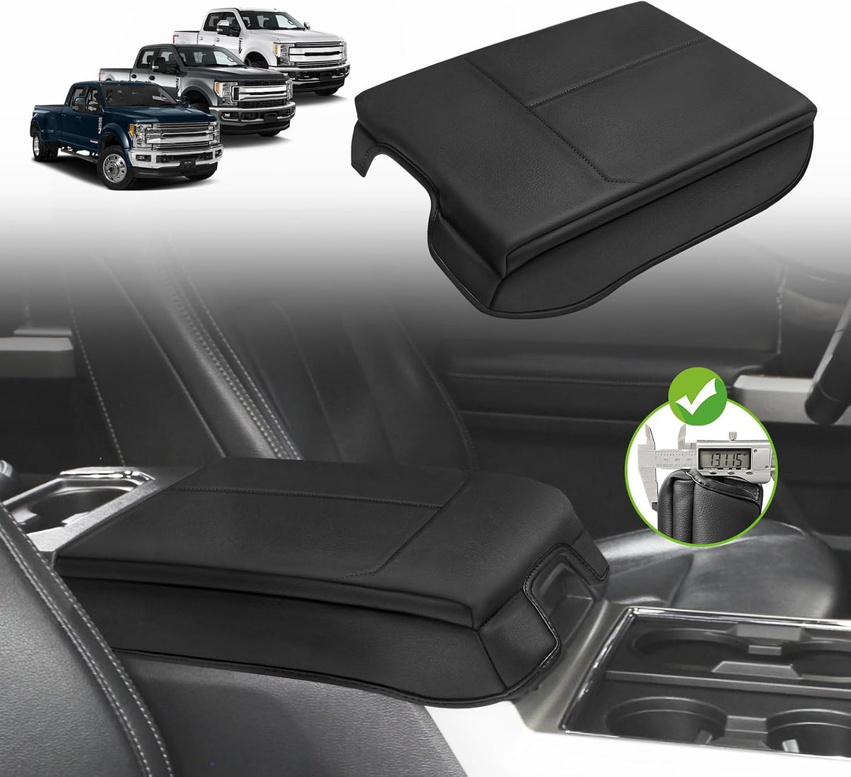 Muslogy Center Console Armrest Cover Compatible