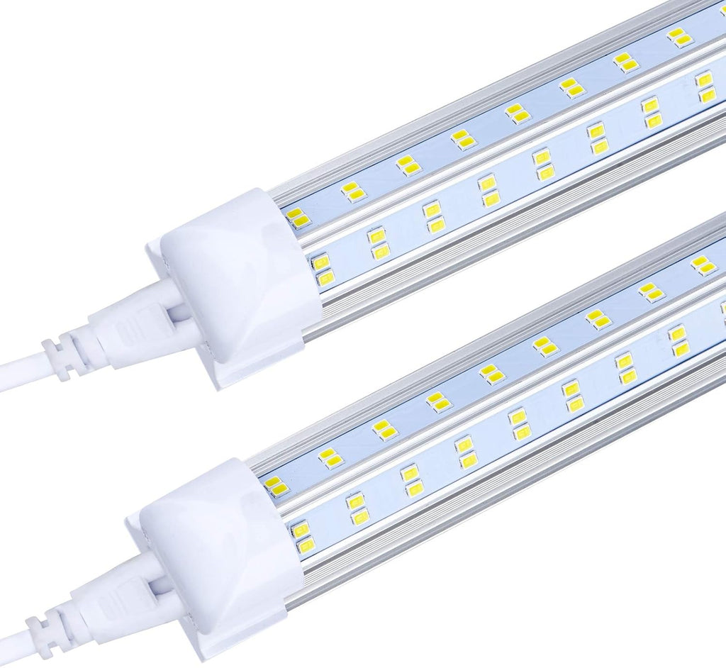20 Pack 8FT LED Shop Light Fixture, 144W 15500LM 6000K Cool White, High Output