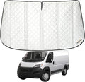 ROCCS Thickest Windshield Sun Shade fit for 2014-2026 Dodge RAM ProMaster Full Size Cargo Van, Diamond Foldable ProMaster Sunshade Front Window Sun Visor Protector Blocks UV Rays Keep Your Car Cooler