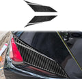 Soft Black Carbon Fiber Car Tail Lights Both Side Trim 4 Pieces Decal Sticker for Corvette C8 2020-2024 Carbon Fiber Rear Tail Light Lamp Side Cover Trim Left Right Side Car Accessories