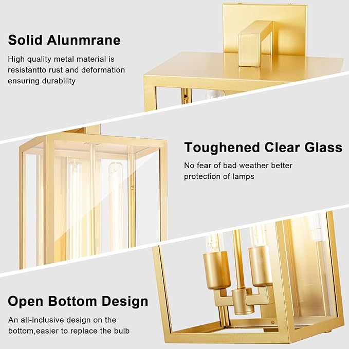 Outdoor Wall Sconce, Outside Lights Front Porch Light, Waterproof Modern Porch - Image 6