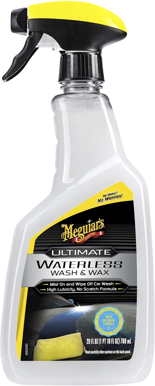 Meguiar's G3626 Ultimate Waterless Wash & Wax - 26 Oz Spray Bottle, 6 Pack
