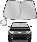 Windshield Sun Shade for 2007-2014 Ford Edge Foldable Sun Sunshade for Car by Fonowka