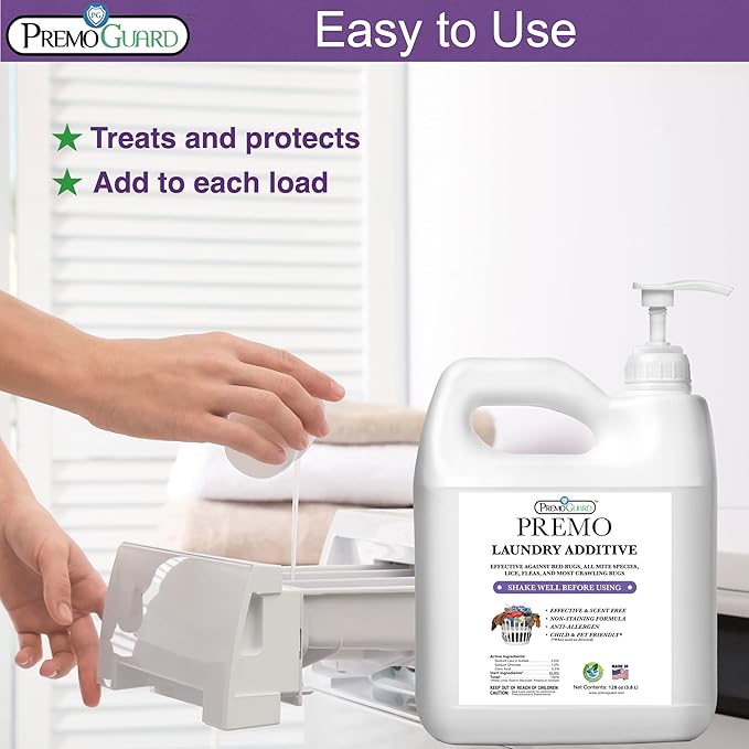 Premo Guard Bed Bug, Mite & Lice Laundry Detergent Additive 128 oz – Child & - Image 4