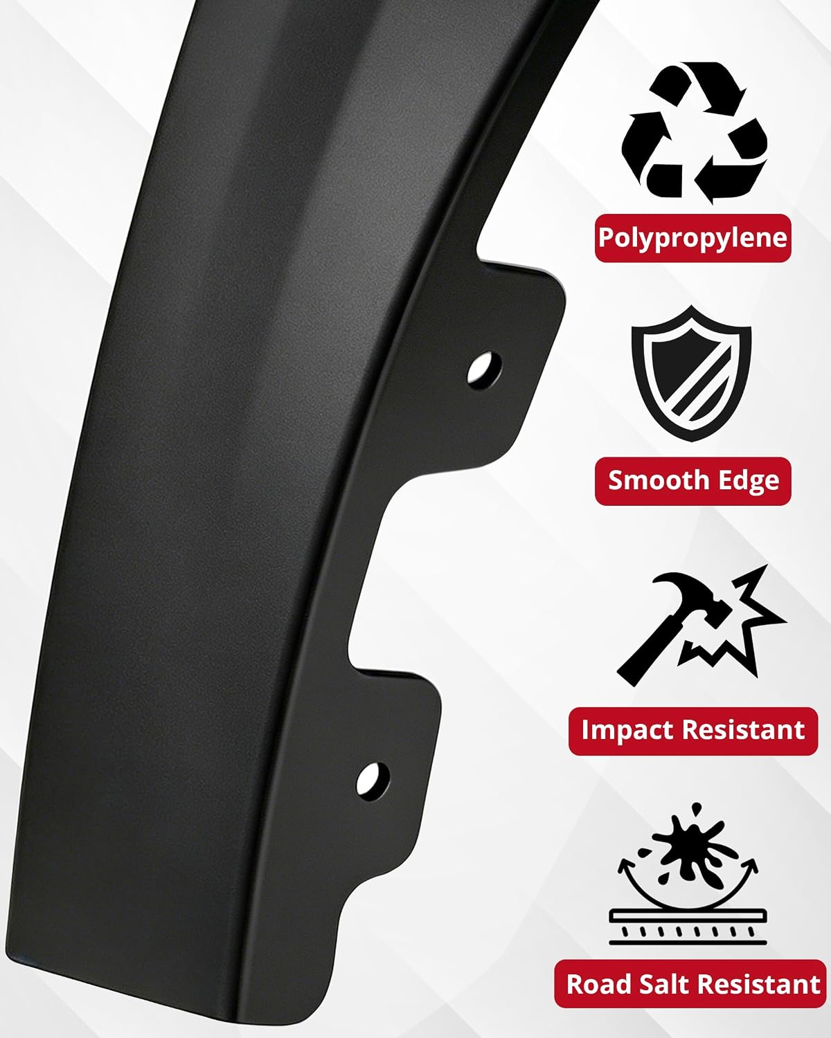 Fender Flares for Ford Maverick 2026 2022-2025, One-Piece, Set of 4 | Front & Rear Fender, Impact and Rock Chip Protection, Easy to Install, No-Drill, Injection Molded PP Material, UV-Resistant