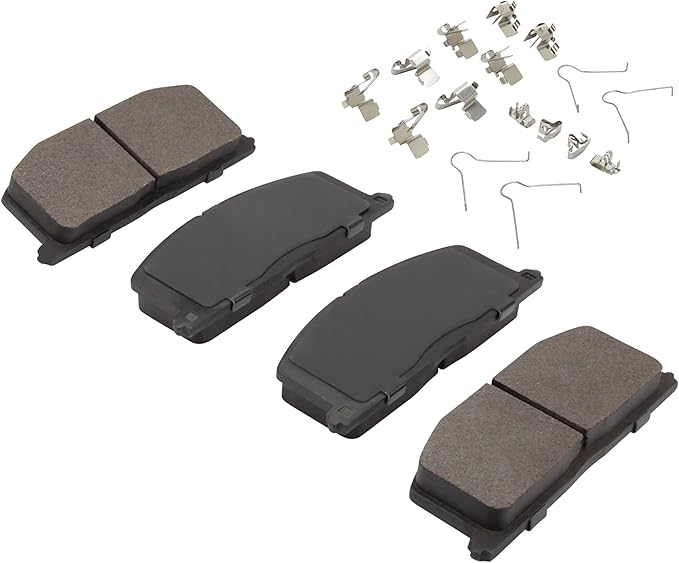 Premium Semi-Metallic Front Brake Pads Compatible - Image 2